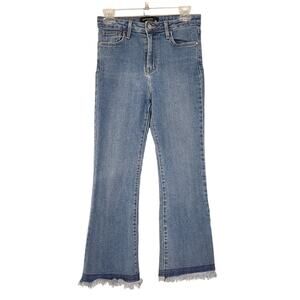 JUST BLACK DENIM Bootcut Fringe Hem Jeans, Size 26